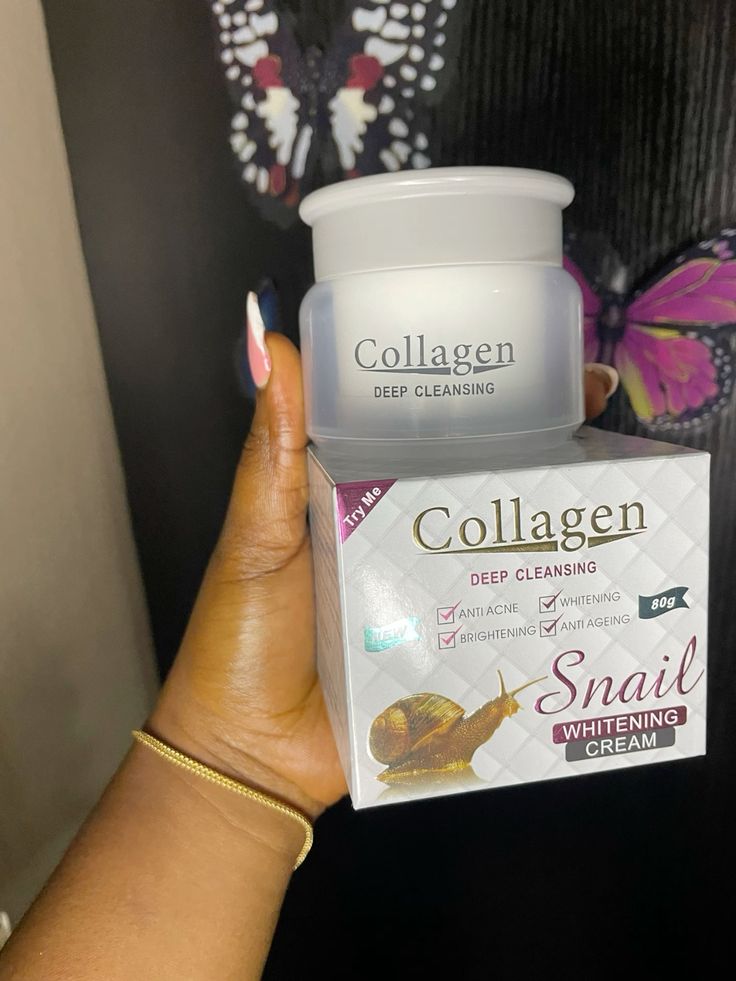 Home collagen snail face cream